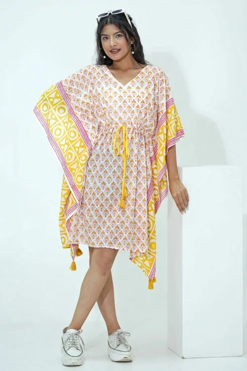 Fruity Frenzy Hand Block Printed Kaftan